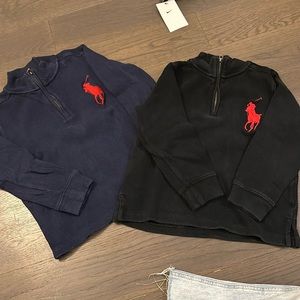 Bundle of 2 Polo Ralph Lauren sweaters tops shirts with horses. Both size 6